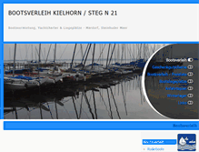Tablet Screenshot of bootsverleih-kielhorn.de